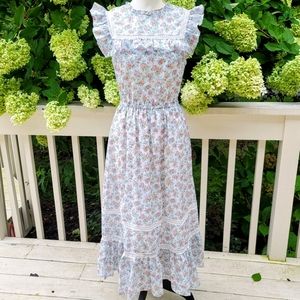 J Crew Tiered ruffle Dress in Liberty Winding Rose